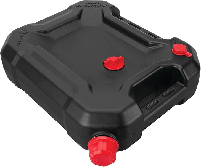 Performance Tool W4076 10-Quart Oil Drain Container, Deep Drain Well, Integrated Handles, Sealing Rubber Gaskets, Black